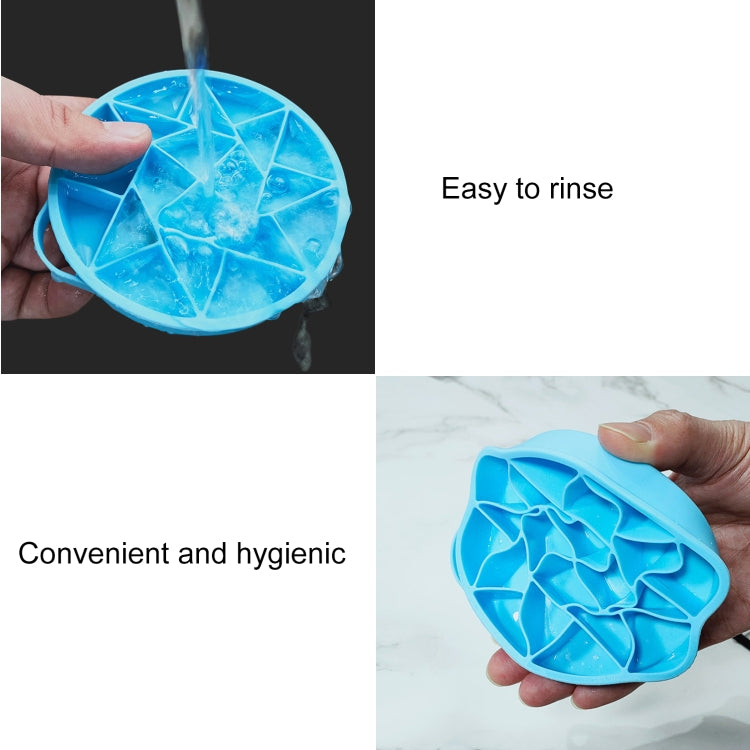 2 PCS Creative Silicone Ice Tray  DIY Ice Cube Mold With Lid, Specification: Diamond (Khaki)
