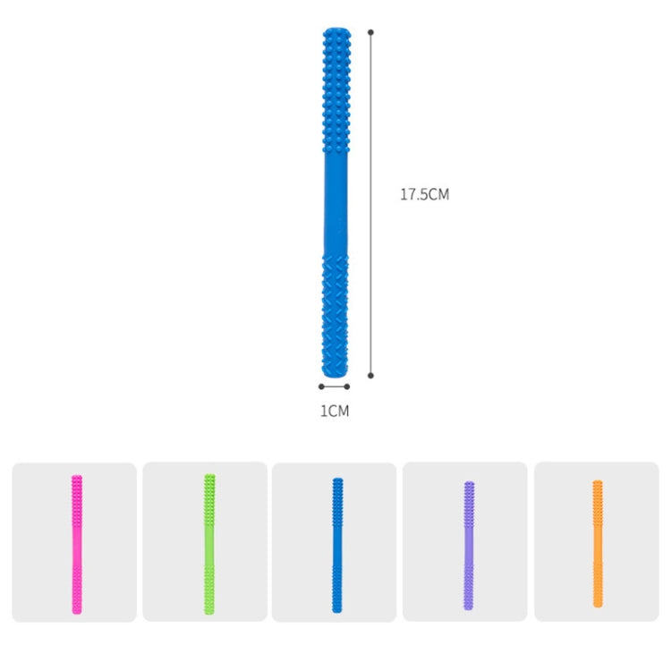 CYG001 4 PCS Baby Silicone Teether Hollow Teething Tube Children Anti-eating Hand Molar Stick
