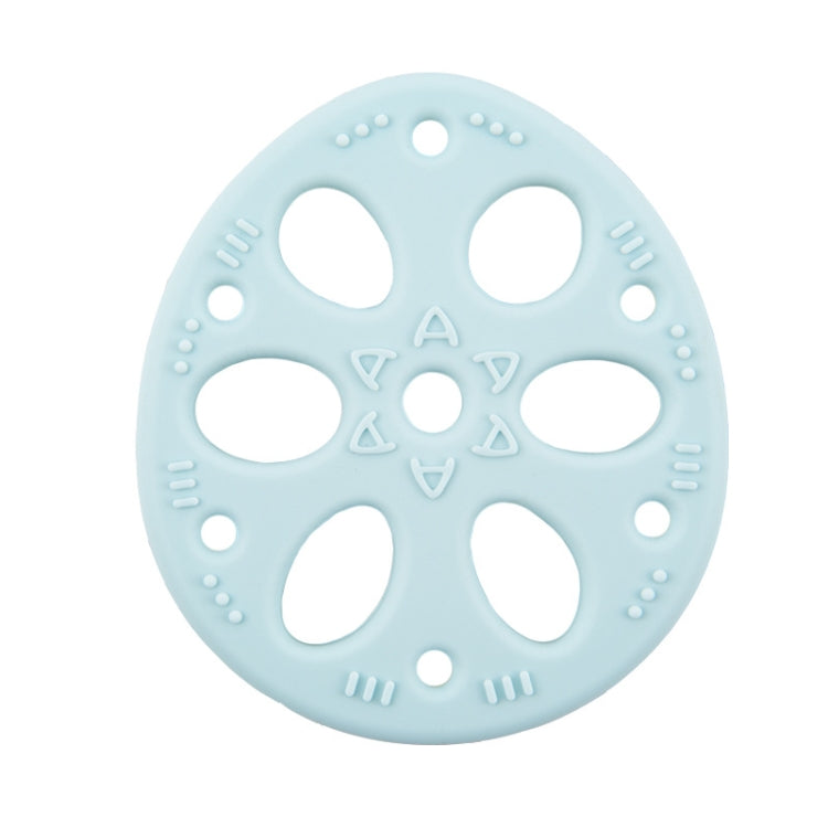 M010093 4 PCS Silicone Lotus Root Tablets Baby Soothing Teether Children Molars Toys Maternal And Child Supplies, Colour: Blue