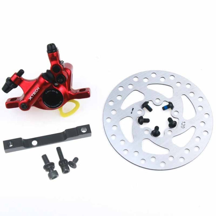 3 in 1 Scooter Modified Hydraulic Brake + 120mm Disc Brake Disc + Modified Seat Set For Xiaomi Mijia M365 Pro