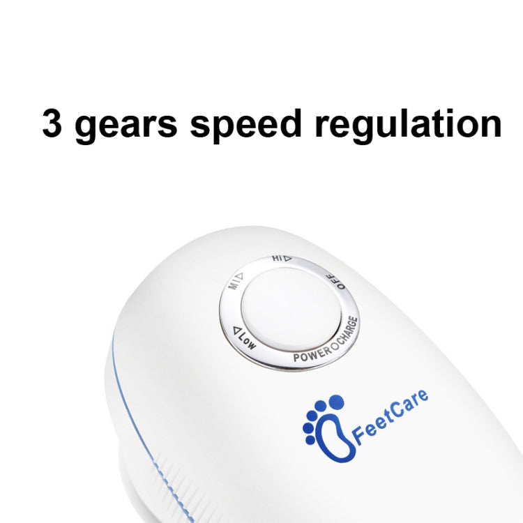Electric Rechargeable Foot Grinder For Removing Dead Skin Calluses And Pedicure With 4 Grinding Heads