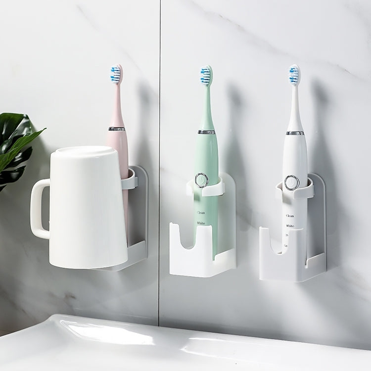 5 PCS Electric Toothbrush Holder Free Perforation Wall-Mounted Dental Storage Rack