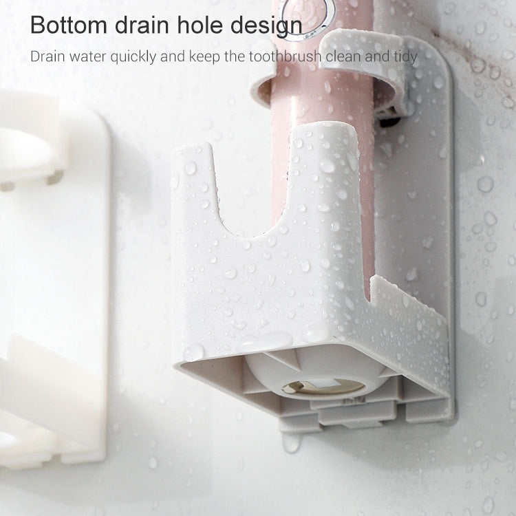 5 PCS Electric Toothbrush Holder Free Perforation Wall-Mounted Dental Storage Rack