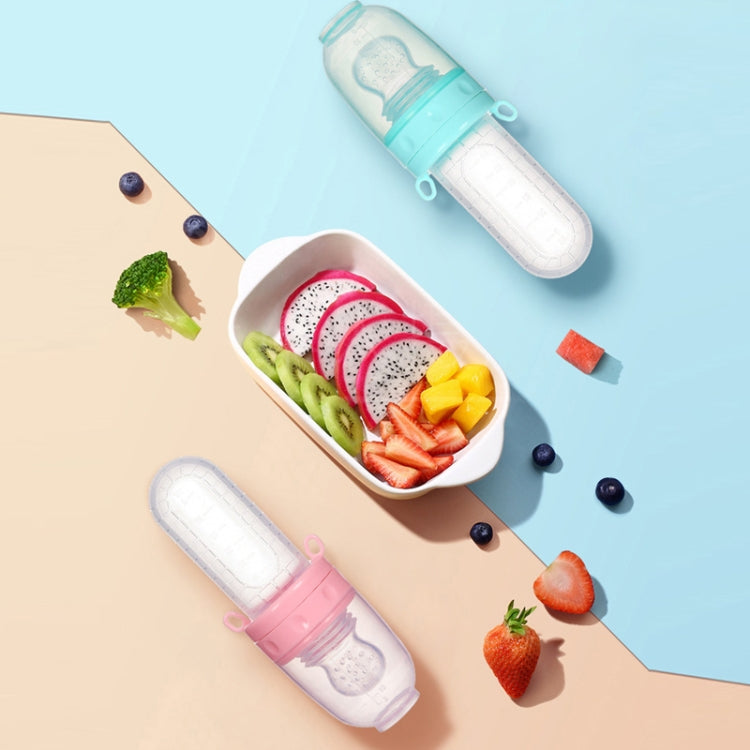 3 PCS Multifunctional Baby Portable Rice Cereal Bottle Fruit and Vegetable Bite Bag Rice Cereal Spoon Food Supplement