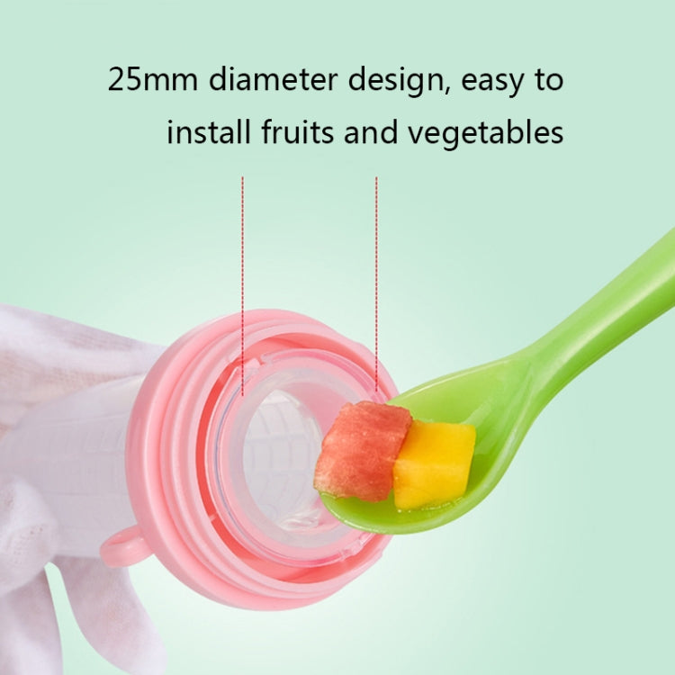 3 PCS Multifunctional Baby Portable Rice Cereal Bottle Fruit and Vegetable Bite Bag Rice Cereal Spoon Food Supplement