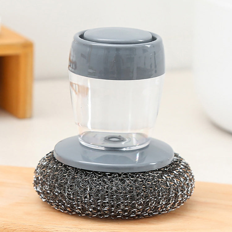 3 PCS Multifunctional Push-Type Cleaning Brush Kitchen Detergent Automatic Liquid Addition Dishwashing Brush