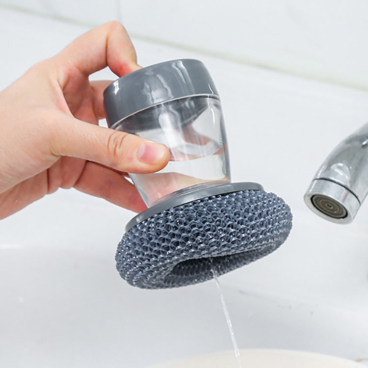 3 PCS Multifunctional Push-Type Cleaning Brush Kitchen Detergent Automatic Liquid Addition Dishwashing Brush