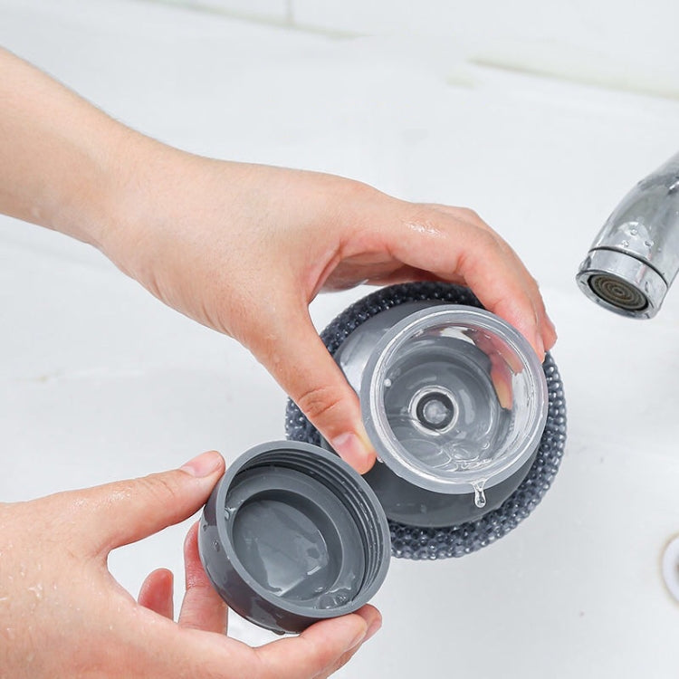 3 PCS Multifunctional Push-Type Cleaning Brush Kitchen Detergent Automatic Liquid Addition Dishwashing Brush