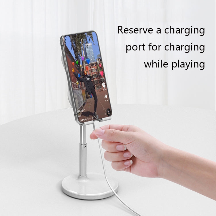 SL-701 Desktop Mobile Phone Stand Retractable Multifunctional Folding Cute Cartoon Mobile Phone Live Support(Pink)