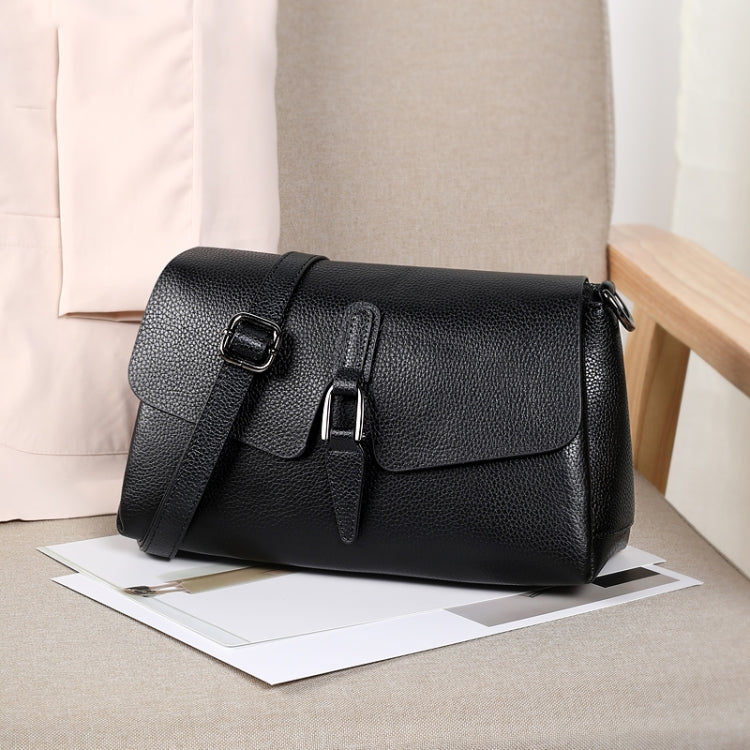 T11152 Fashion All-Match Single Shoulder Messenger Bag Women(Black)