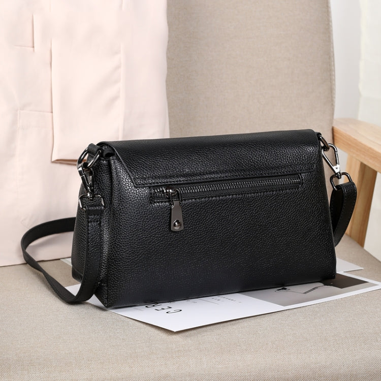 T11152 Fashion All-Match Single Shoulder Messenger Bag Women(Black)