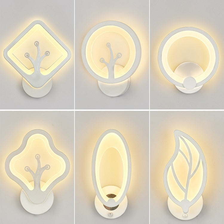 3066 Indoor Living Room Corridor LED Wall Lamp Room Bedside Lamp Trichromatic light