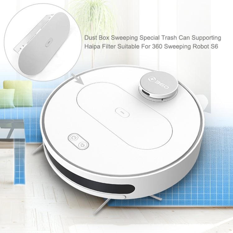 Dust Box Sweeping Special Trash Can Supporting Haipa Filter Suitable For 360 Sweeping Robot S6