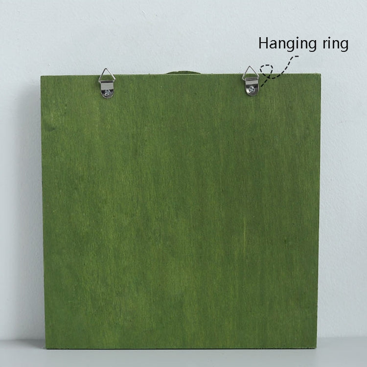 Can Hang Manual Square Wooden Perpetual Calendar Home Wall Decoration Wood Ornaments