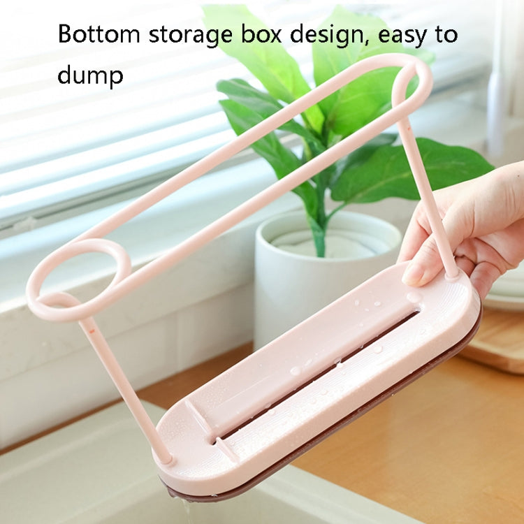 2 PCS Double Pole Suspension Drain Cloth Rack Sink Small Object Storage Rack