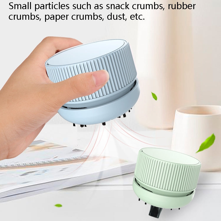 Portable Handheld Desktop Vacuum Cleaner Home Office Wireless Mini Car Cleaner, Colour:  Coral Pink USB Charging