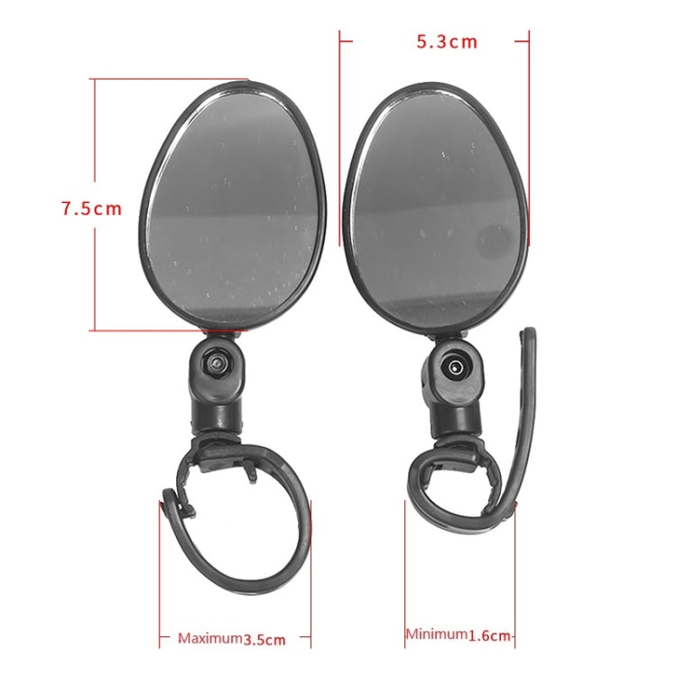 2 PCS For Xiaomi Scooter Rear View Mirror Bicycle Mirror