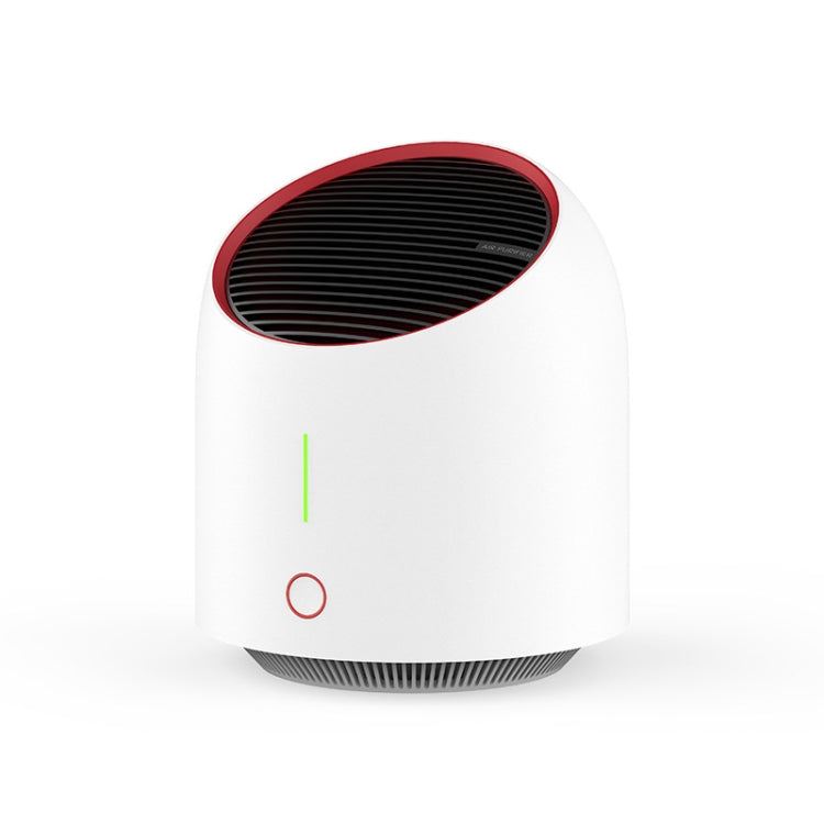 Portable Negative Ion Air Purifier Small Indoor Household Formaldehyde Removal And Sterilization Filter Purifier(White)