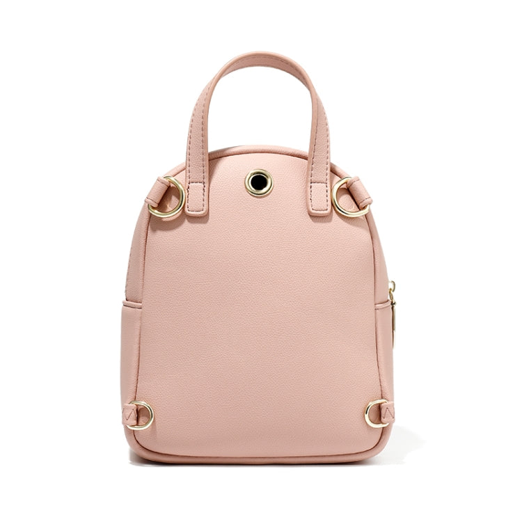 D7002 Mini Student Backpack PU Shoulder Ladies Bag, Colour: Wine Red