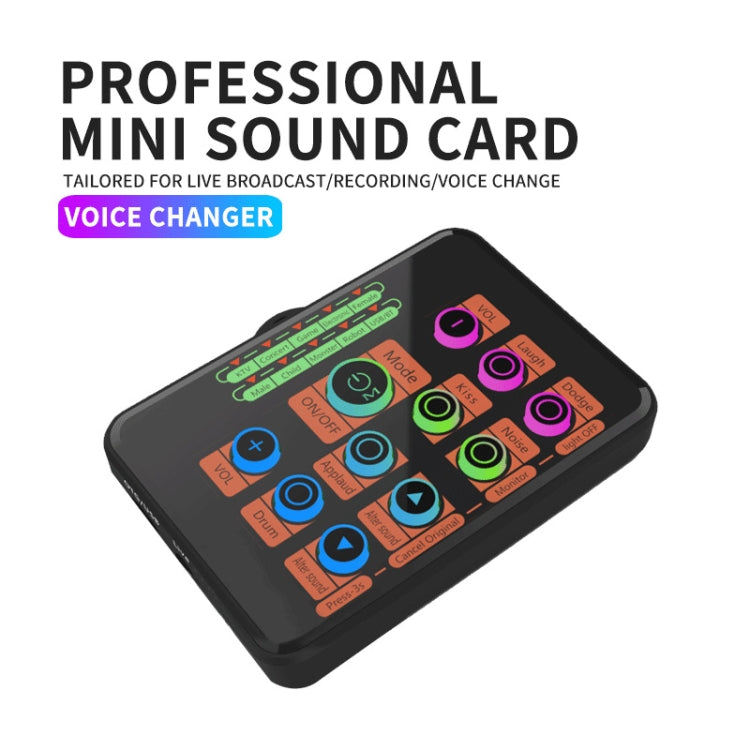 Mobile Phone Computer Sound Card Mini-Cell E-Sports Eating Chicken Game Anchor K Song Recording Voice-Changer