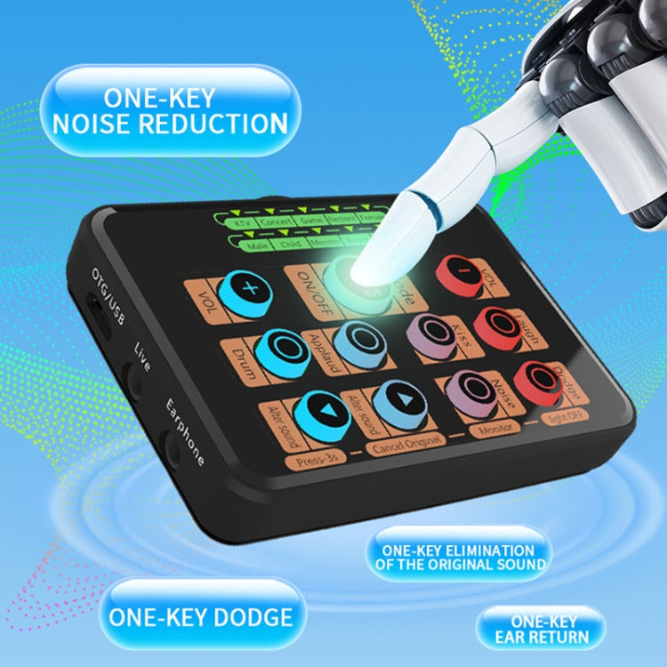 Mobile Phone Computer Sound Card Mini-Cell E-Sports Eating Chicken Game Anchor K Song Recording Voice-Changer