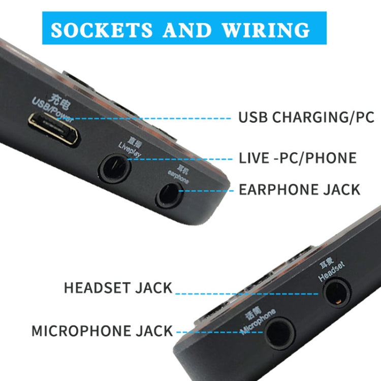 Mobile Phone Computer Sound Card Mini-Cell E-Sports Eating Chicken Game Anchor K Song Recording Voice-Changer