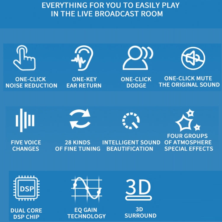 Mobile Phone Computer Sound Card Mini-Cell E-Sports Eating Chicken Game Anchor K Song Recording Voice-Changer