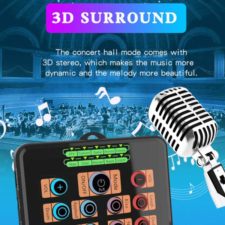 Mobile Phone Computer Sound Card Mini-Cell E-Sports Eating Chicken Game Anchor K Song Recording Voice-Changer