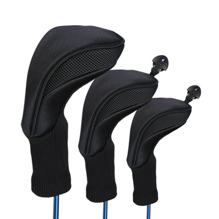 3 in 1 No.1 / No.3 / No.5 Clubs Protective Cover Golf Club Head Cover