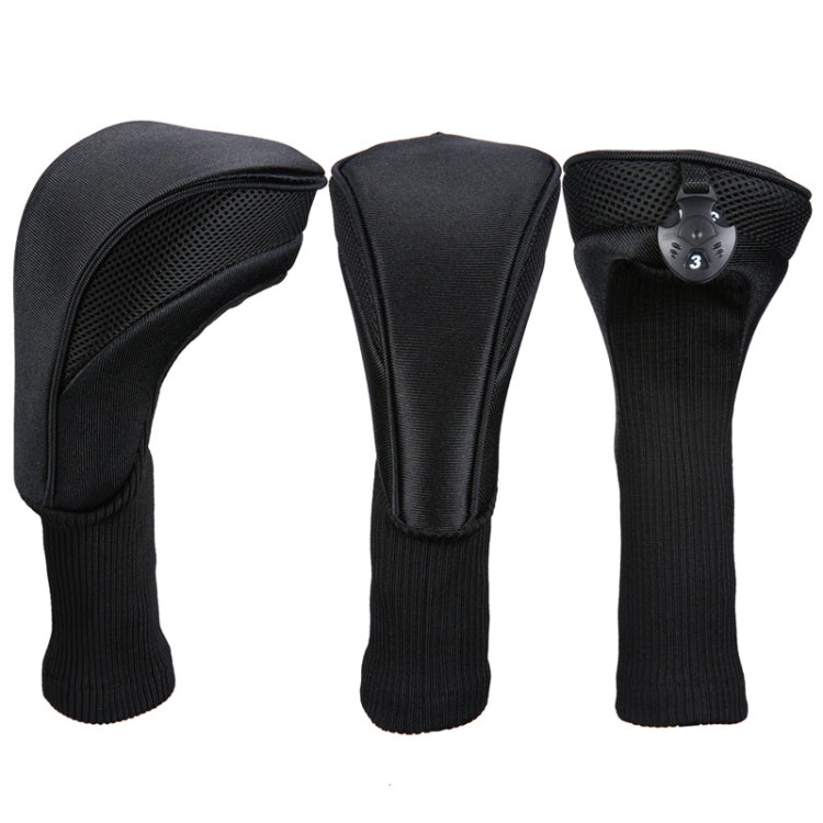 3 in 1 No.1 / No.3 / No.5 Clubs Protective Cover Golf Club Head Cover