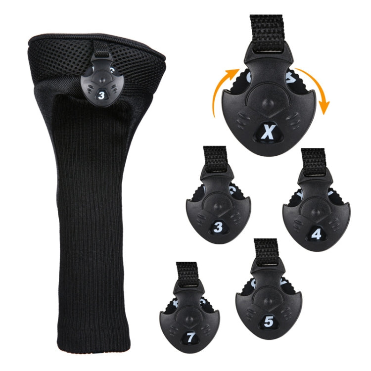 3 in 1 No.1 / No.3 / No.5 Clubs Protective Cover Golf Club Head Cover