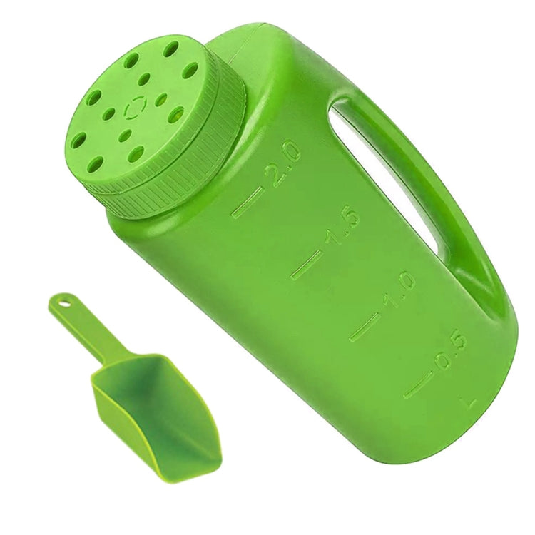 Handheld Can Be Adjusted Watering Pot Fertilizer Bottle Sowing Pots, Capacity:2L / 1.5kgs(Green)