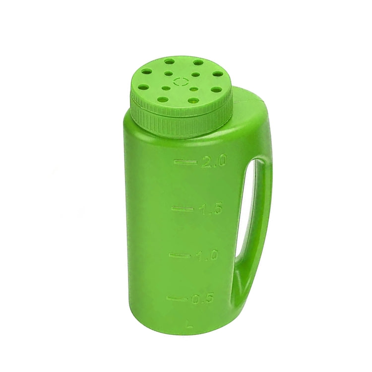 Handheld Can Be Adjusted Watering Pot Fertilizer Bottle Sowing Pots, Capacity:2L / 1.5kgs(Green)