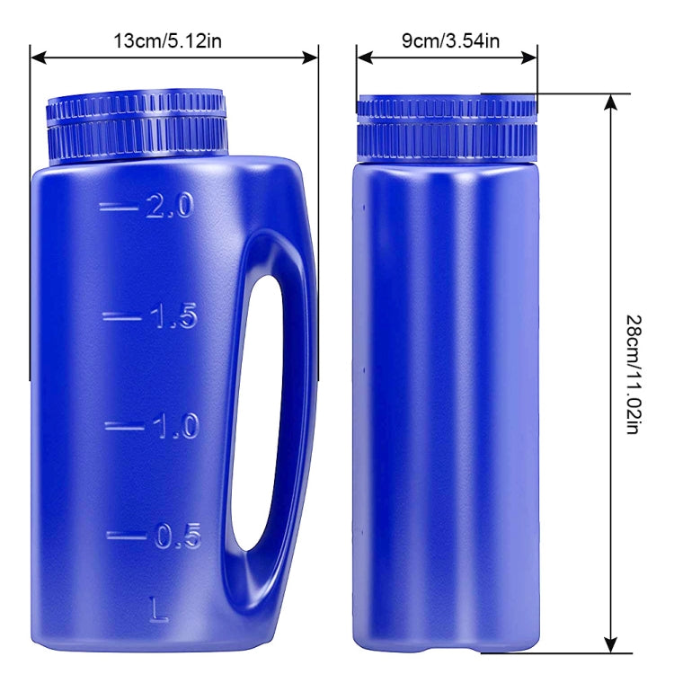 Handheld Can Be Adjusted Watering Pot Fertilizer Bottle Sowing Pots, Capacity:2L / 1.5kgs(Green)