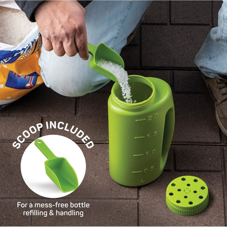 Handheld Can Be Adjusted Watering Pot Fertilizer Bottle Sowing Pots, Capacity:2L / 1.5kgs(Green)