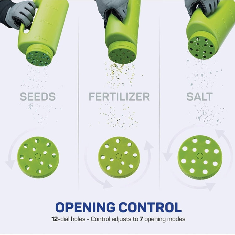 Handheld Can Be Adjusted Watering Pot Fertilizer Bottle Sowing Pots, Capacity:2L / 1.5kgs(Green)