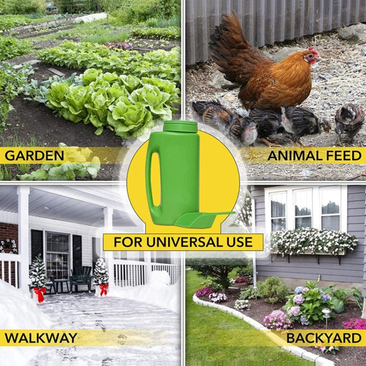 Handheld Can Be Adjusted Watering Pot Fertilizer Bottle Sowing Pots, Capacity:2L / 1.5kgs(Green)