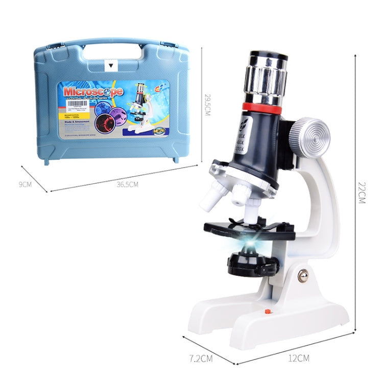 2171 Child STEM Science And Education Puzzle 1200 Ballic Biomedi Toy Student Experimental Equipment(Alloy microscope)