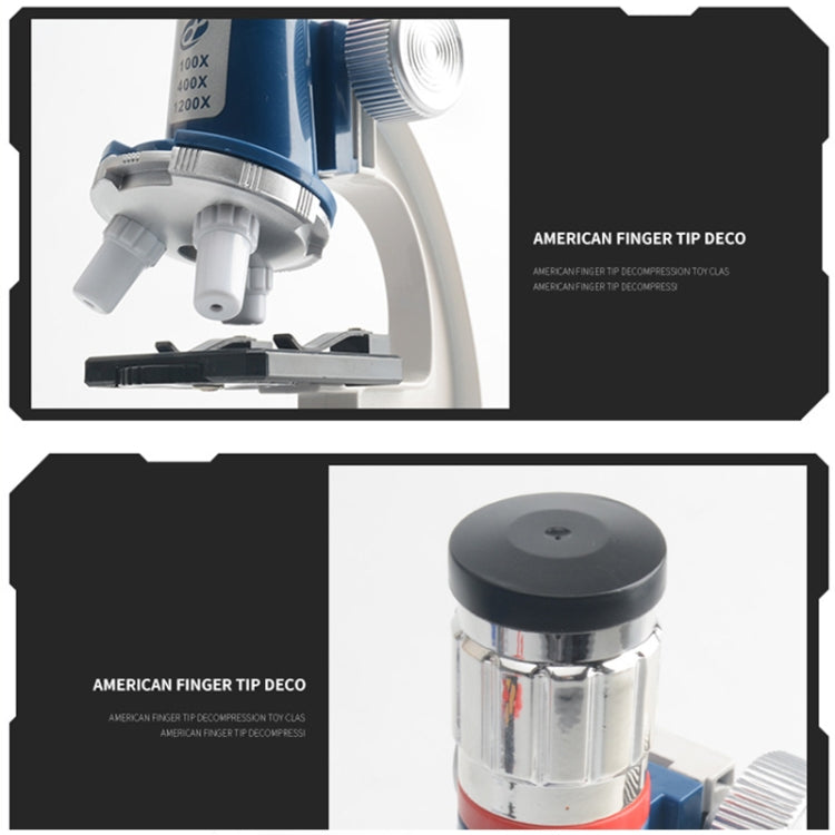 2171 Child STEM Science And Education Puzzle 1200 Ballic Biomedi Toy Student Experimental Equipment(Alloy microscope)