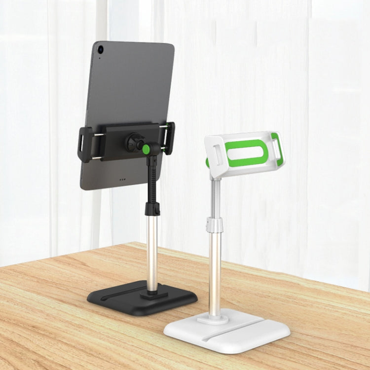 Telescopic Adjustment Live Frame Desktop Tablet Mobile Phone Bracket, Specification: K05 Flat Plate (Black Gray)