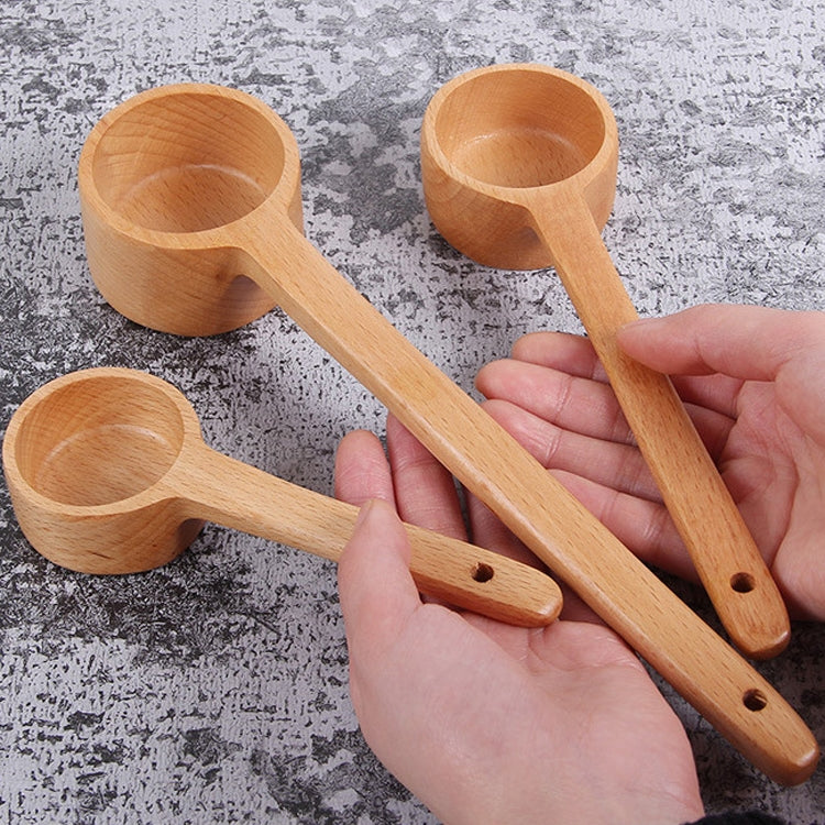 Long-Handled Wooden Spoon Seasoning Spoon Dessert Coffee Milk Tea Spoon Small