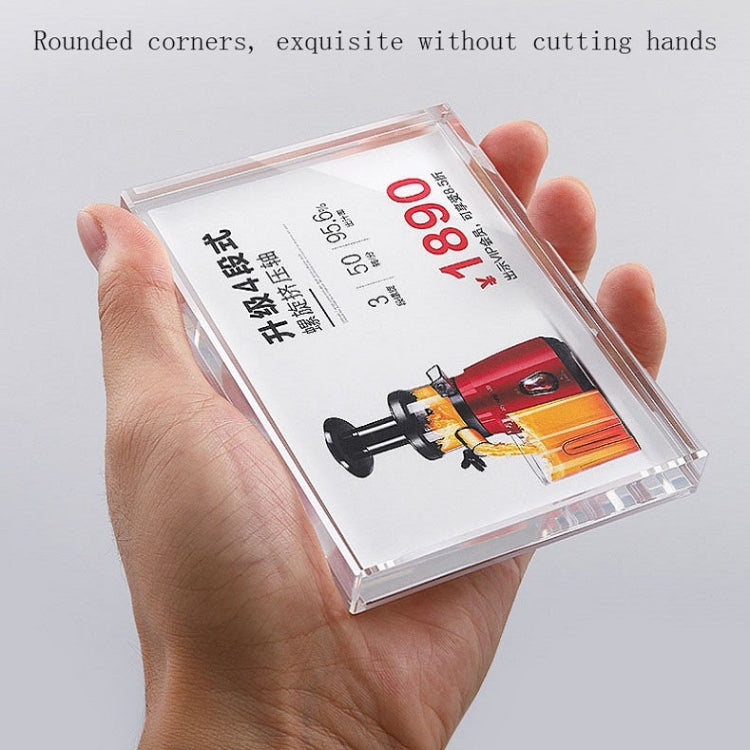 Non-Magnetic Acrylic Price Board Product Display Board, Specification: 150x100mm