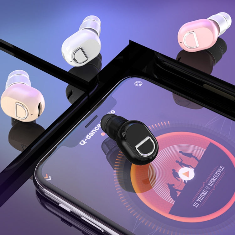 J21 TWS Mini Bluetooth Earphone HD Call Ear Earphone Double Ear (Rose Gold)