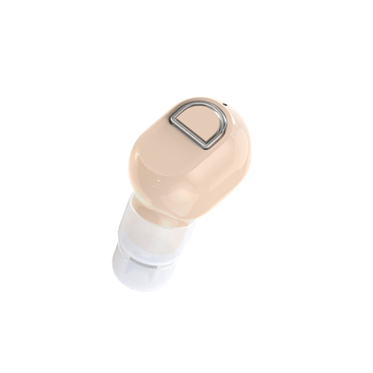 J21 TWS Mini Bluetooth Earphone HD Call Ear Earphone Single Ear (Natural Skin)