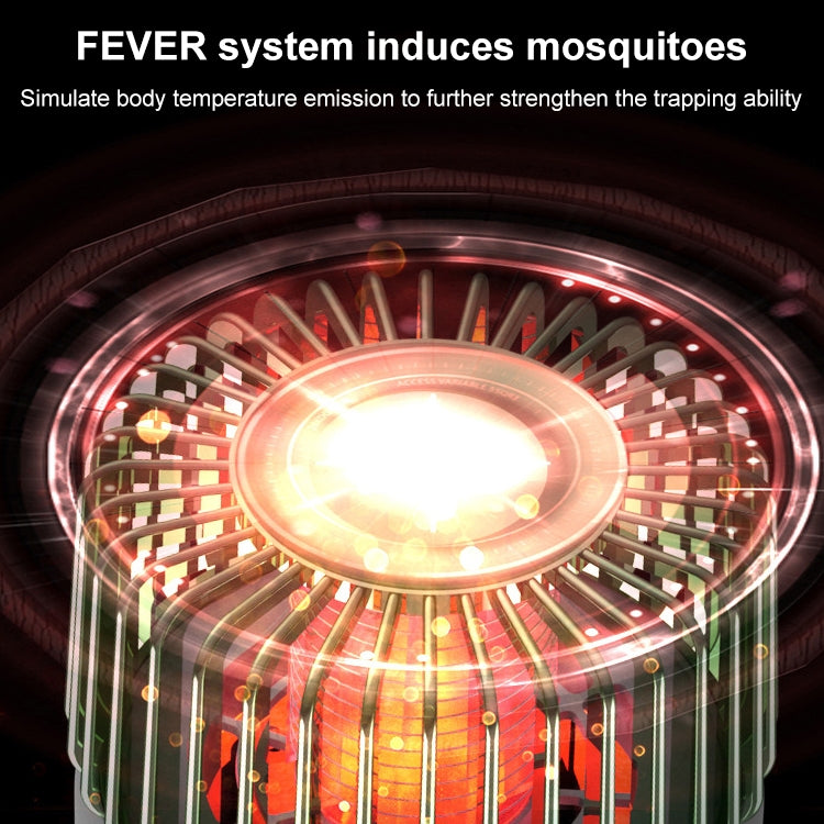 USB Photocatalyst Mosquito Killer Electrical Shock Two-In-One Mosquito Killer Black Gold (Electric Shock + Suction)