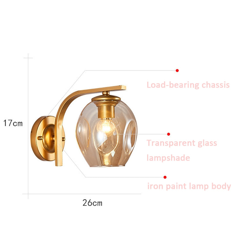 5W Warm Light Simple Bedroom Study Bedside Lamp LED Wall Lamp Creative Corridor Wall Lamp