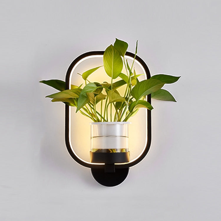 18W Warm Light Plant LED Wall Lamp Modern Minimalist Interior Balcony Wall Lamp Without Plants