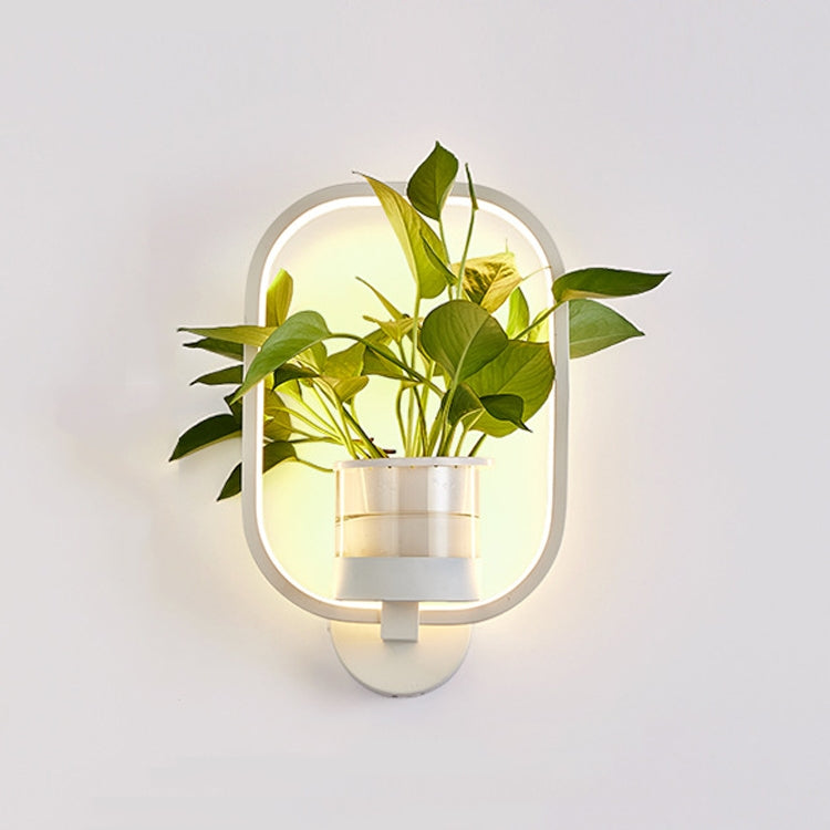 18W Warm Light Plant LED Wall Lamp Modern Minimalist Interior Balcony Wall Lamp Without Plants