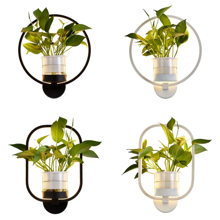 18W Warm Light Plant LED Wall Lamp Modern Minimalist Interior Balcony Wall Lamp Without Plants