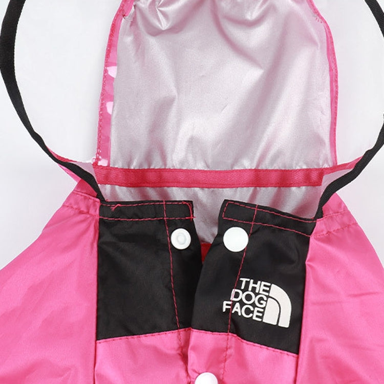 Seasons Universal Raincoat For Dogs Four-Legged Clothing Transparent PU Waterproof Clothing, Size: L